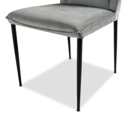 Bella Casa Carolina Dining Chair Dark Grey Ref DF1720C