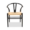 Cavendish Tivoli Dining Chair Black Base Natural Papercord