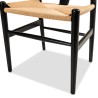 Cavendish Tivoli Dining Chair Black Base Natural Papercord