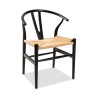 Cavendish Tivoli Dining Chair Black Base Natural Papercord