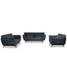 Bella Casa Cassia Sofa 3+2+1 D.Grey Fabric