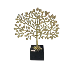 Bella Casa Table Deco Gold Tree Black And Gold 22x7x25 cm  - Ref CM246144