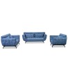 Bella Casa Cassia Sofa 3+2+1 in Ocean Blue Col