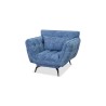 Bella Casa Cassia Sofa 3+2+1 in Ocean Blue Col