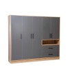Bella Casa Salvadora Wardrobe 5 Doors & 2 Drawers in Plywood