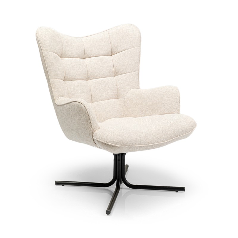 Kare Oscar Swivel Armchair Cream Ref 86364