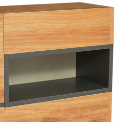 Bella Casa Salvadora Bed 180x200 cm With Night Tables In Plywood