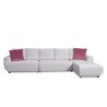 Bella Casa Jano Sofa Corner In White Fabric