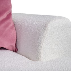 Bella Casa Jano Sofa Corner In White Fabric