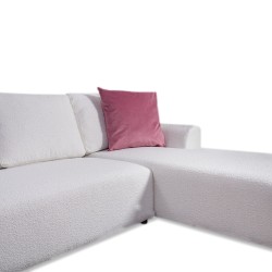 Bella Casa Jano Sofa Corner In White Fabric