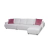 Bella Casa Jano Sofa Corner In White Fabric