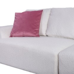 Bella Casa Jano Sofa Corner In White Fabric