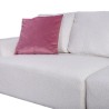 Bella Casa Jano Sofa Corner In White Fabric