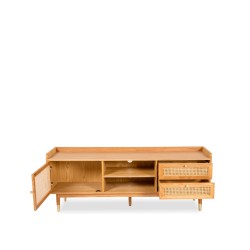 Cavendish Lidia Low TV Cabinet Oak Wood Veneer