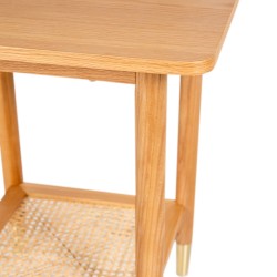 Cavendish Lidia End Table Oak Wood Veneer