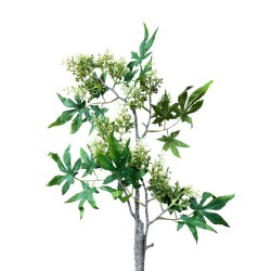 Bella Casa Artificial Flower Green & White 87 cm CM246217