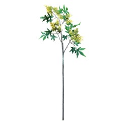 Bella Casa Artificial Flower White & Yellow 87 cm CM246218