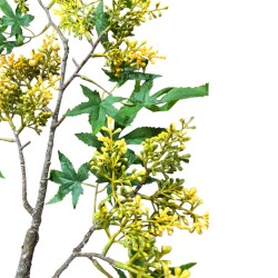 Bella Casa Artificial Flower White & Yellow 87 cm CM246218