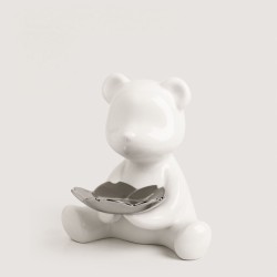 Cavendish Table Deco Big White Bear Ceramic White - BT-ZMH46