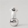 Cavendish Table Deco Spaceman And Globe Ceramic	White & Silver - BT-ZMH150