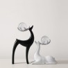 Cavendish Table Deco Elks Ceramic	Black & White - BT-ZMH24