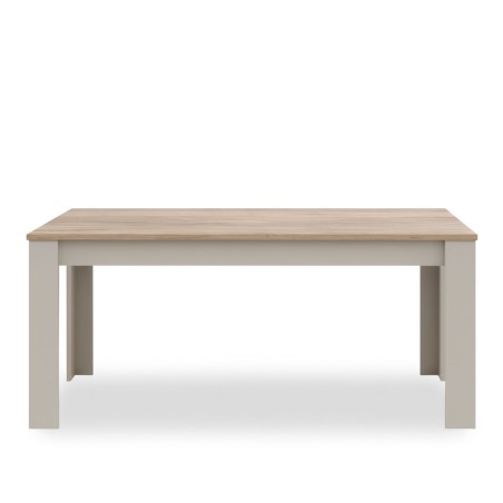 Bella Casa Gent Table and 6 Chairs Light Grey Eco Leather Ref 372496CH+355591