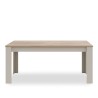 Bella Casa Gent Table and 6 Chairs Light Grey Eco Leather Ref 372496CH+355591