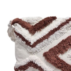 Cavendish Cushion White & Brown 45x45 cm CM246475