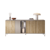 Bella Casa Gent Sideboard With 4 Doors Ref 203196-08K+709099-951 LED Light