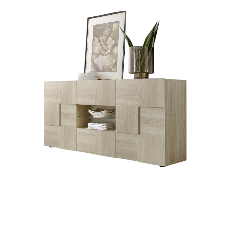 Bella Casa Dama Sideboard With 2 Doors 2 Drawers Samoa & Oak Ref 201508-07
