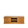 Collection Tamarin Budapest Low TV Stand Natural Teak Oil Finish 150x45x50cm