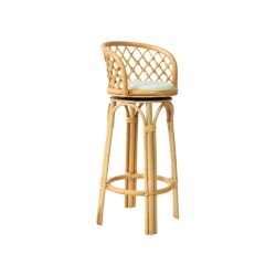 Collection Tamarin Alea Stool Bar Rattan With Cushion