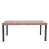 Bella Casa Everest Table and 6 Chairs Lava/Clay Ref 373959F+355591 Chair Dark Grey