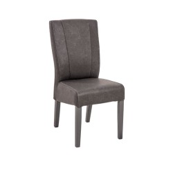 Bella Casa Everest Table and 6 Chairs Lava/Clay Ref 373959F+355591 Chair Dark Grey