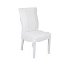 Bella Casa Basic Table and 6 Chairs Gloss White Ref 379006N+355591White Eco Leather