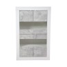 Bella Casa Basic Glass Cabinet With 4 Doors White & Beton Ref 209015-06B