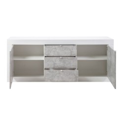 Bella Casa Basic Sideboard With 2 Doors & 3 Drawers Ref 209015-07B