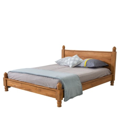 Collection Tamarin Moscow Bed 160x200cm Natural Teak Oil Finish