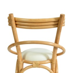 Collection Tamarin Bulat Stool Bar Rattan With Cushion