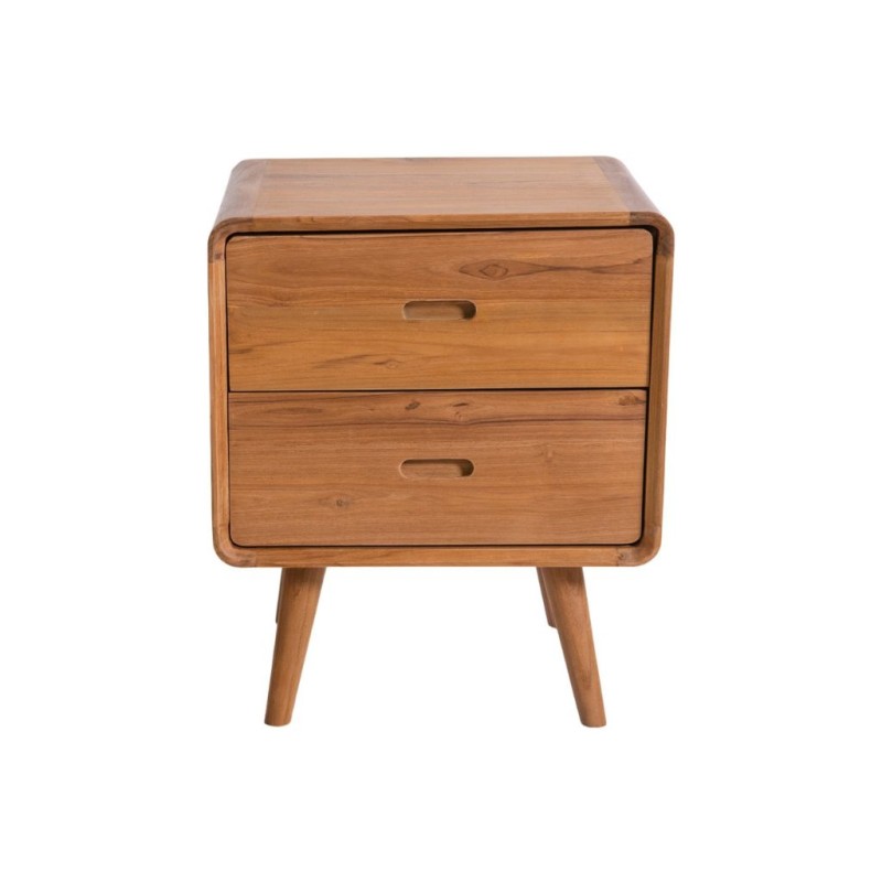 Collection Tamarin Ad Night Table With 2 Drawers Teak
