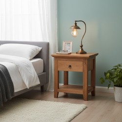 Collection Tamarin Sante Night Table Natural Teak Oil