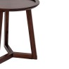 Bella Casa Panama Round Side Table Dark Walnut