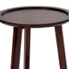 Bella Casa Panama Round Side Table Dark Walnut