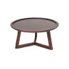 Bella Casa Malawi Round Coffee Table Dark Walnut