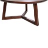 Bella Casa Malawi Round Coffee Table Dark Walnut