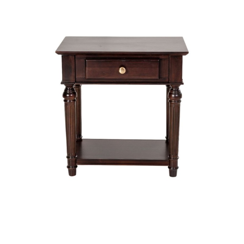 Cavendish Georgia Side Table 1 Drawer & 1 Shelf Dark Walnut