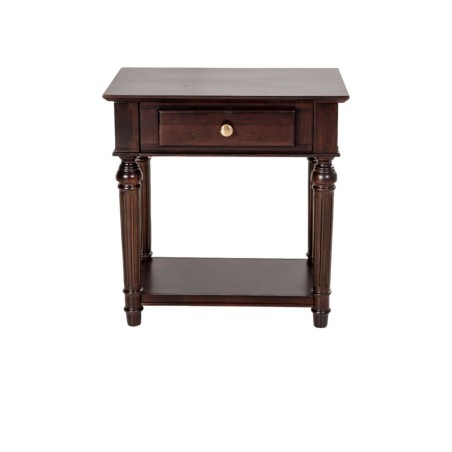 Cavendish Georgia Side Table 1 Drawer & 1 Shelf Dark Walnut