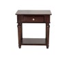 Cavendish Georgia Side Table 1 Drawer & 1 Shelf Dark Walnut