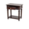 Cavendish Georgia Side Table 1 Drawer & 1 Shelf Dark Walnut