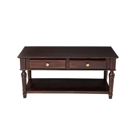 Cavendish Georgia Coffee Table 2 Drawers & 1 Shelf Dark Walnut